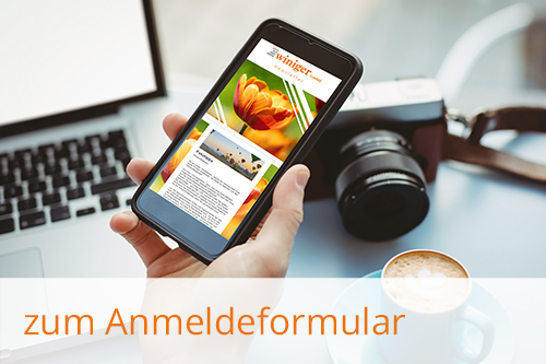 Button zum Anmeldeformular